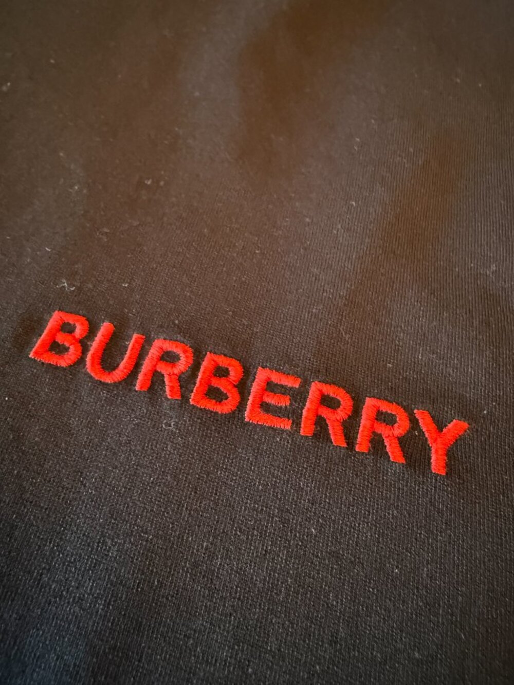 Burberry Signature Check Collar T-Shirt w logo XXL Black - Picture 2 of 5